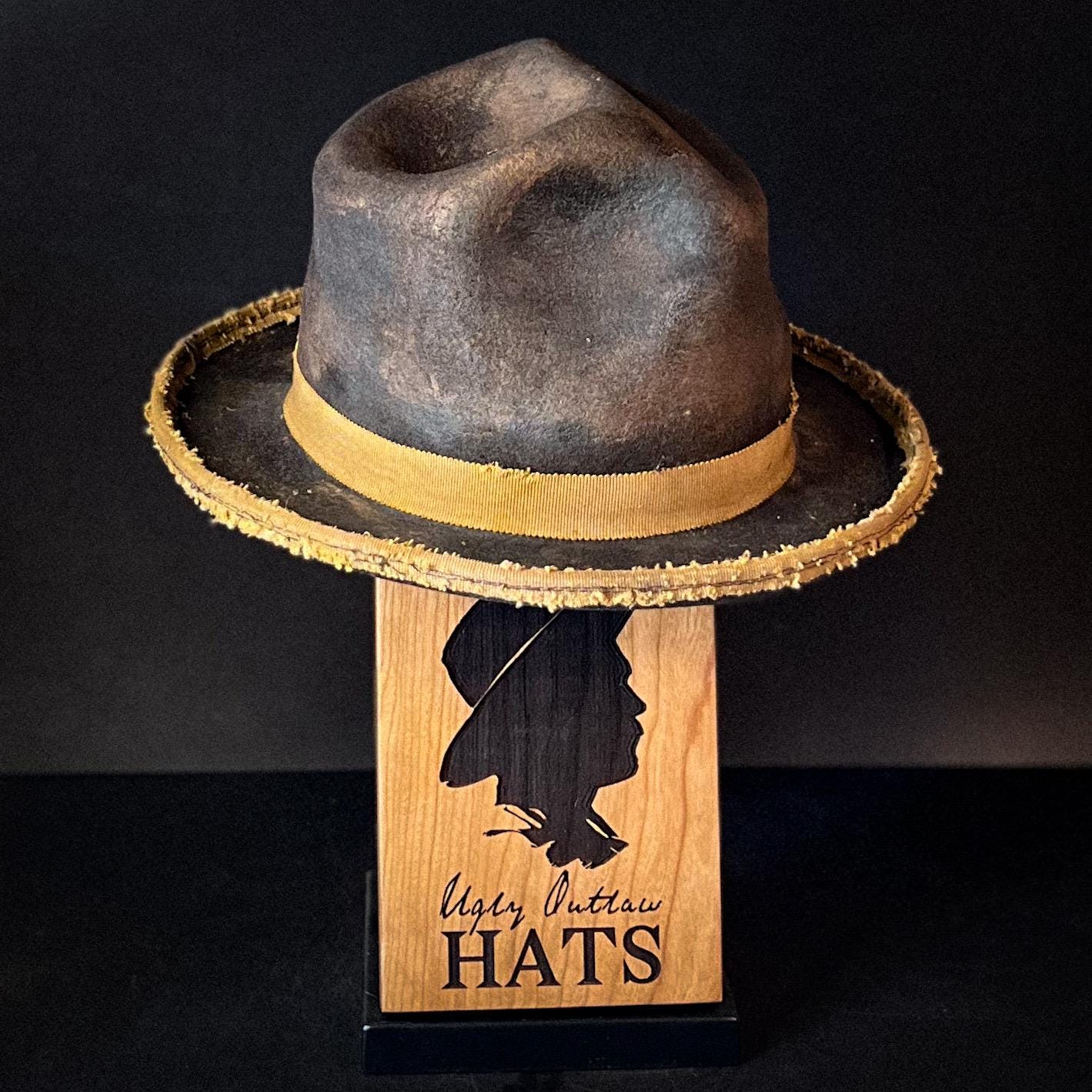 The “Rocky Mountain Bounty Hunter” size 7 1/8 (57cm) from Ugly Outlaw Hats.