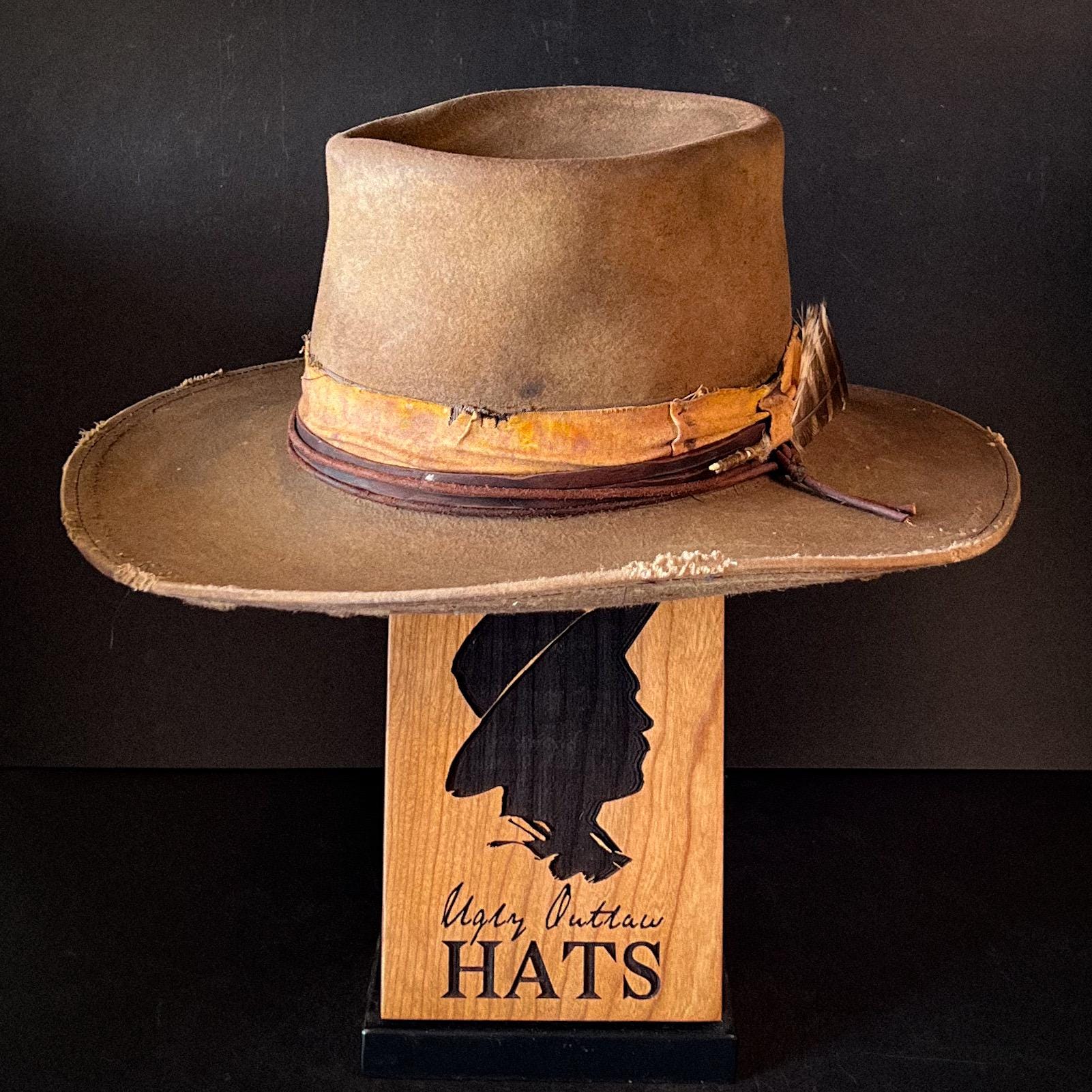 The “Smoky Mountain Traveler” size 7 3/8 from Ugly Outlaw Hats
