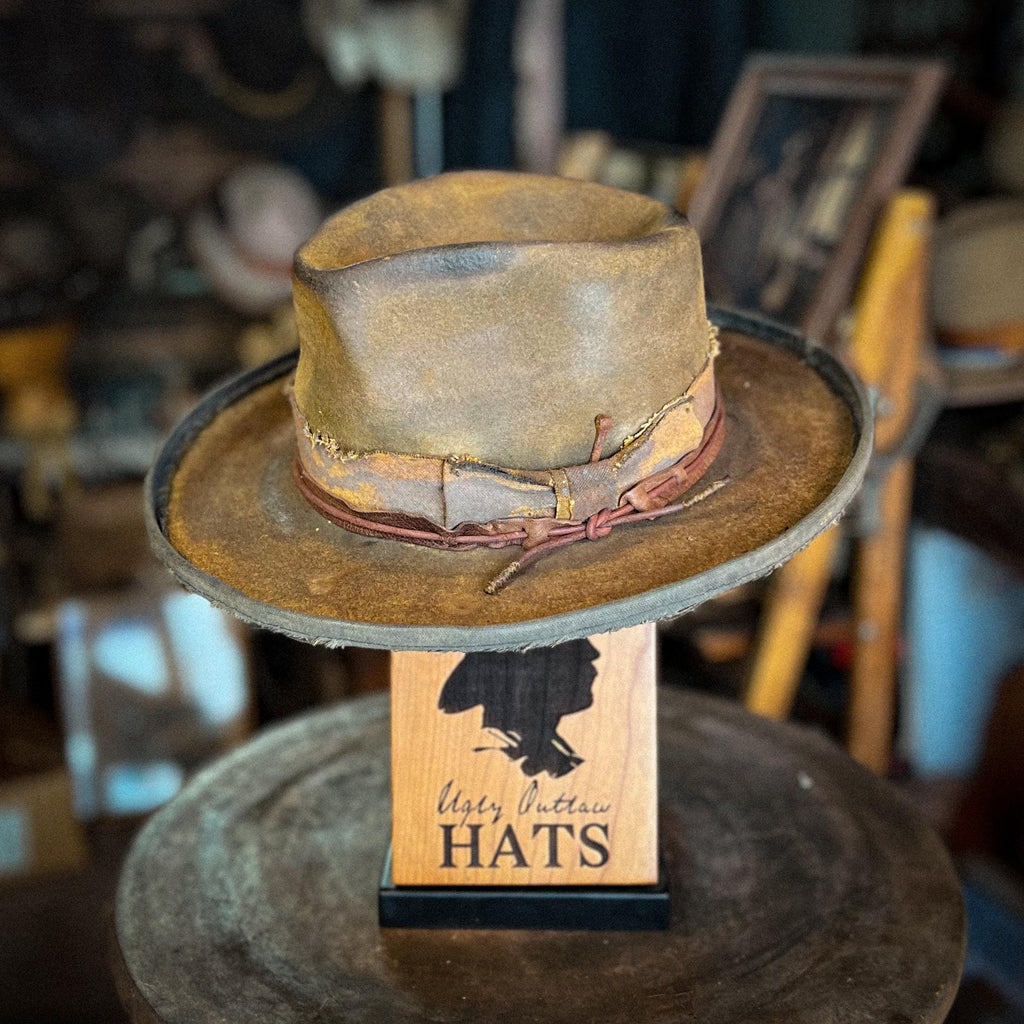 The “Desperate Measures Type” size 7 1/8 (57cm) from Ugly Outlaw Hats.