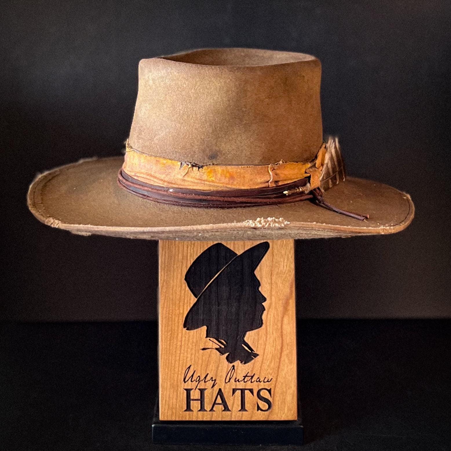 The “Smoky Mountain Traveler” size 7 3/8 from Ugly Outlaw Hats