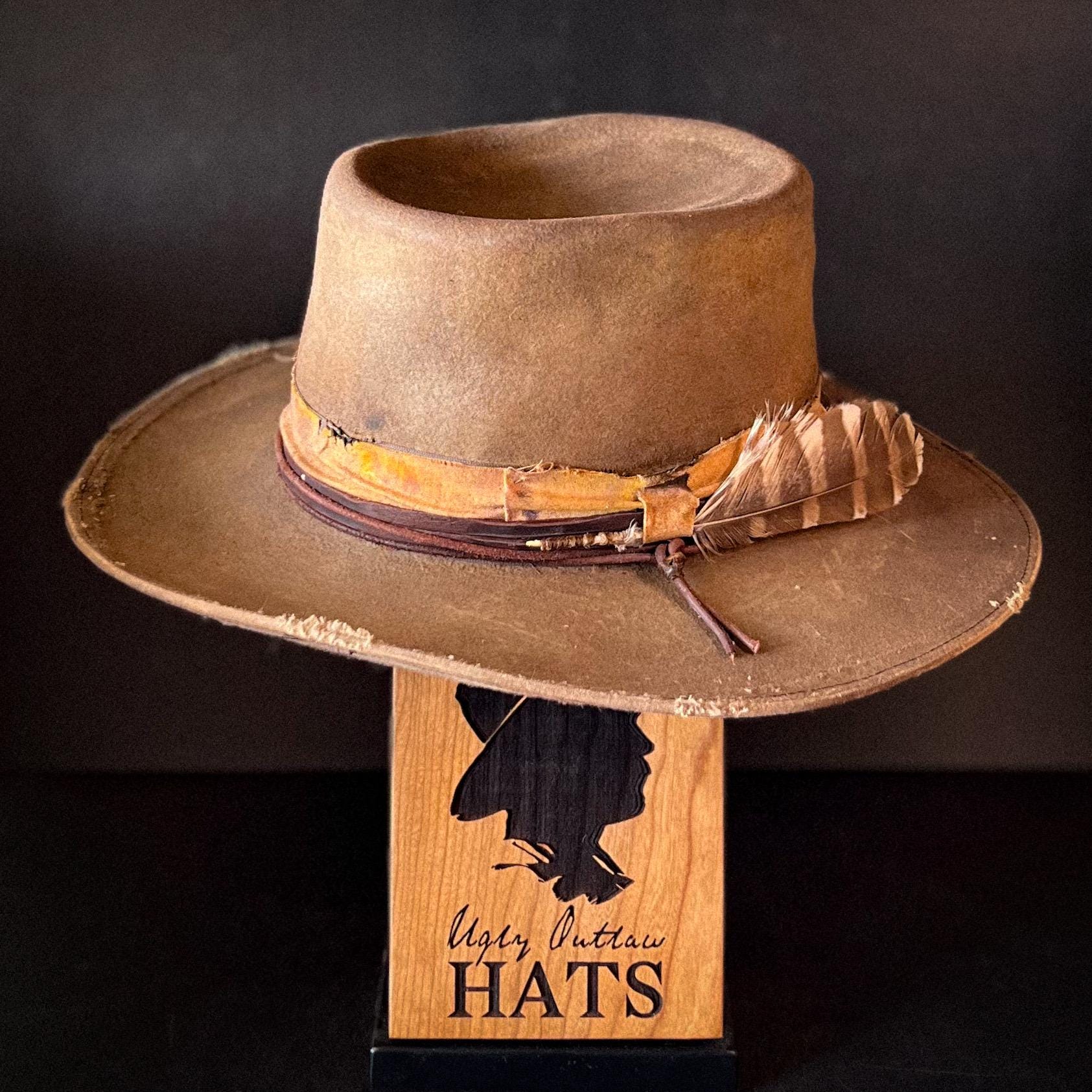 The “Smoky Mountain Traveler” size 7 3/8 from Ugly Outlaw Hats