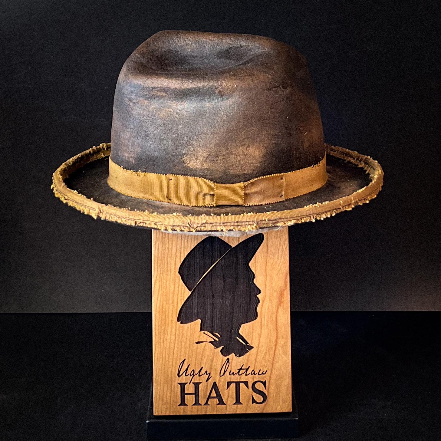 The “Rocky Mountain Bounty Hunter” size 7 1/8 (57cm) from Ugly Outlaw Hats.