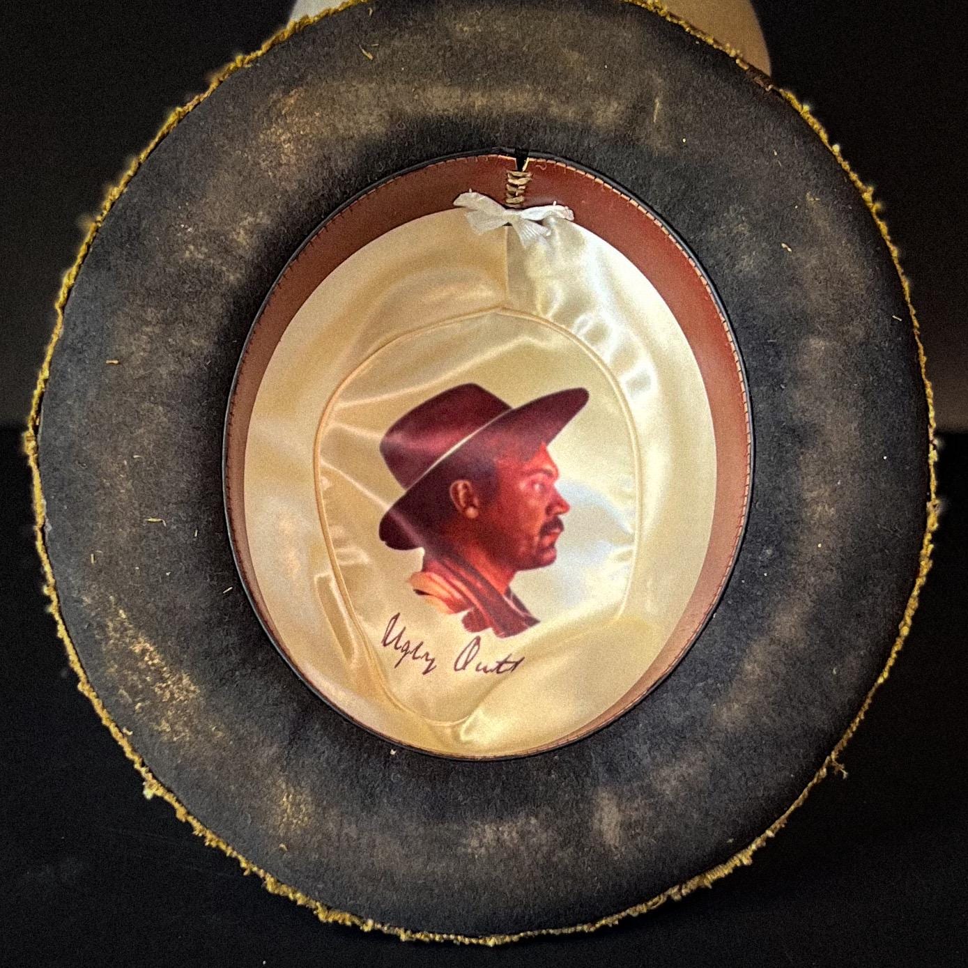 The “Rocky Mountain Bounty Hunter” size 7 1/8 (57cm) from Ugly Outlaw Hats.