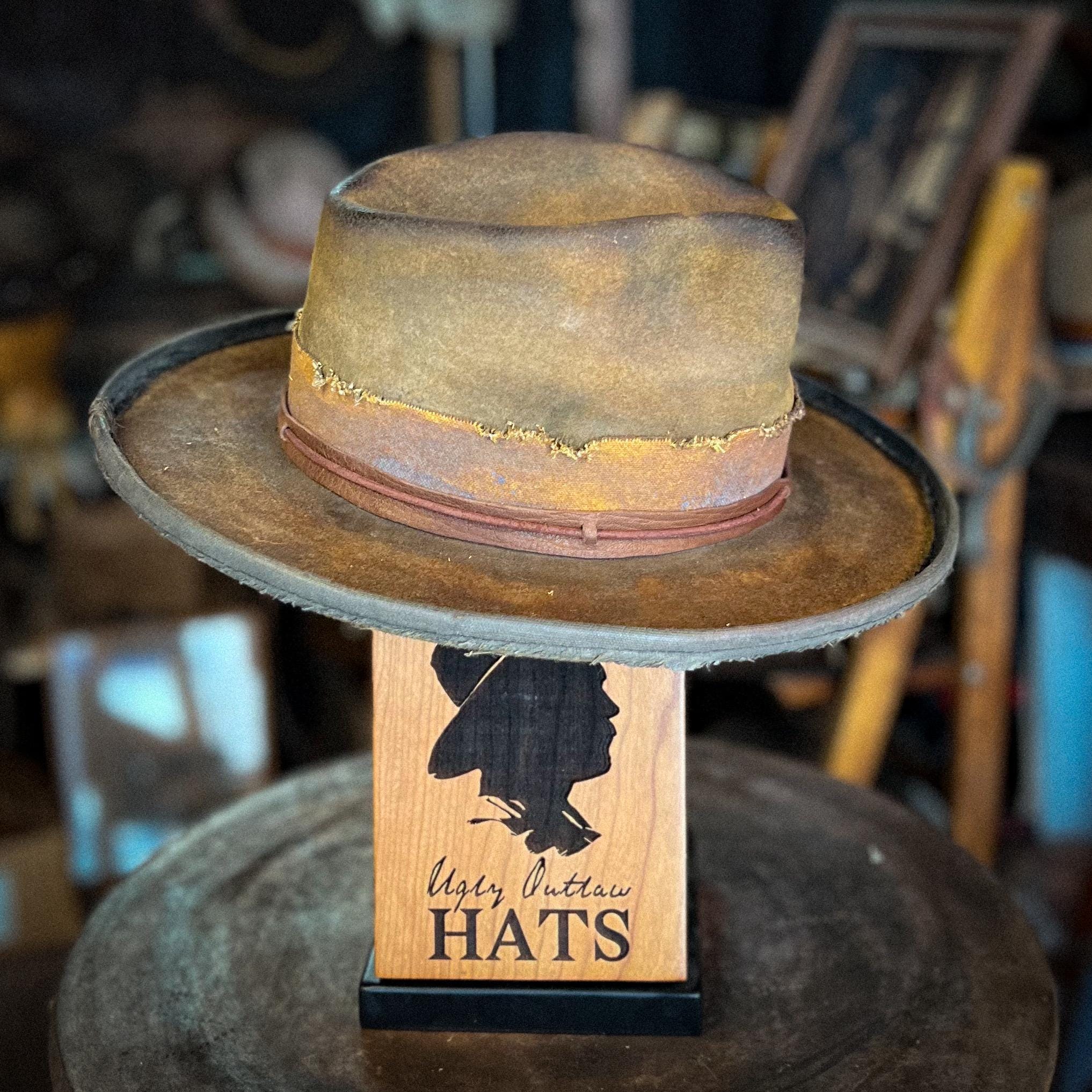 The “Desperate Measures Type” size 7 1/8 (57cm) from Ugly Outlaw Hats.
