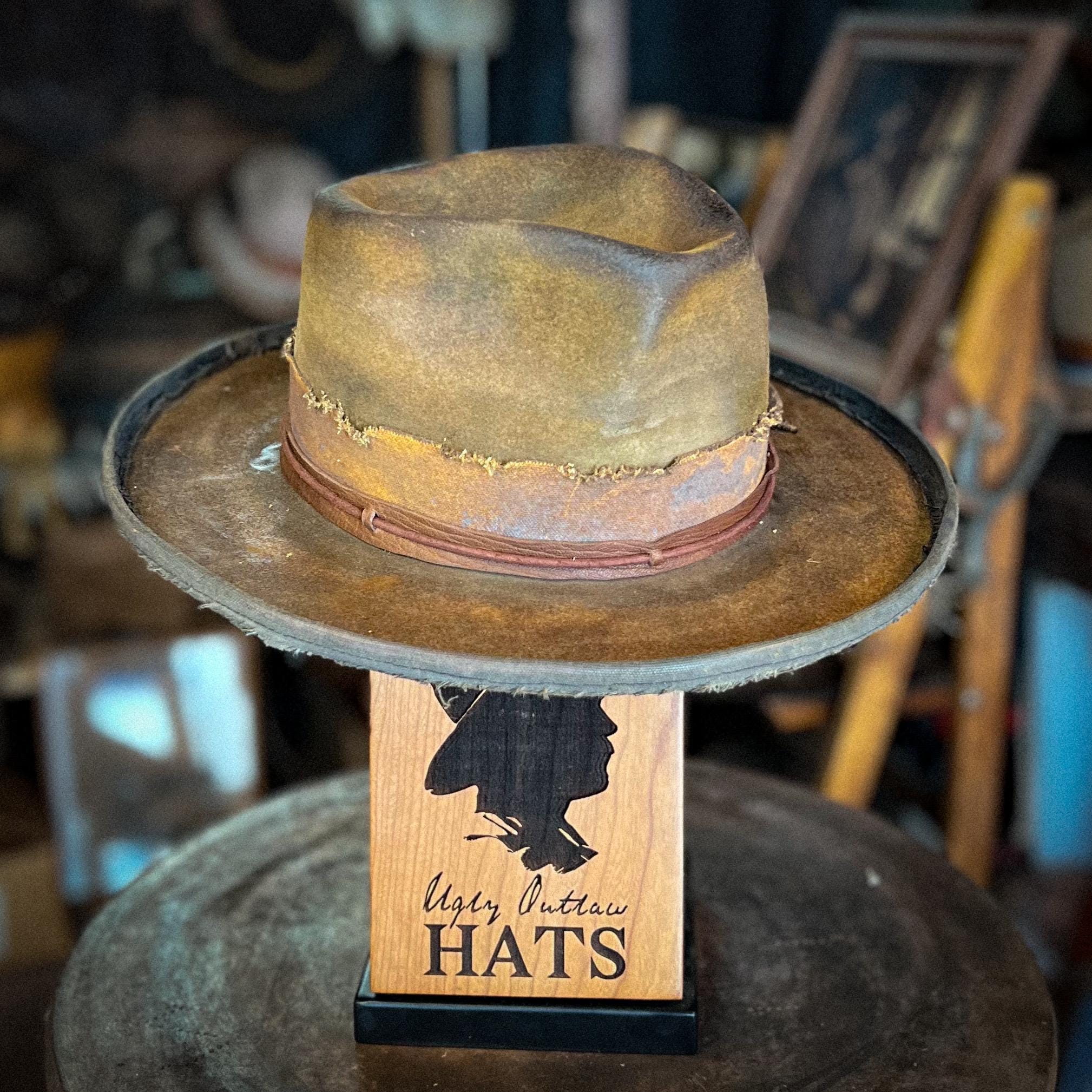 The “Desperate Measures Type” size 7 1/8 (57cm) from Ugly Outlaw Hats.