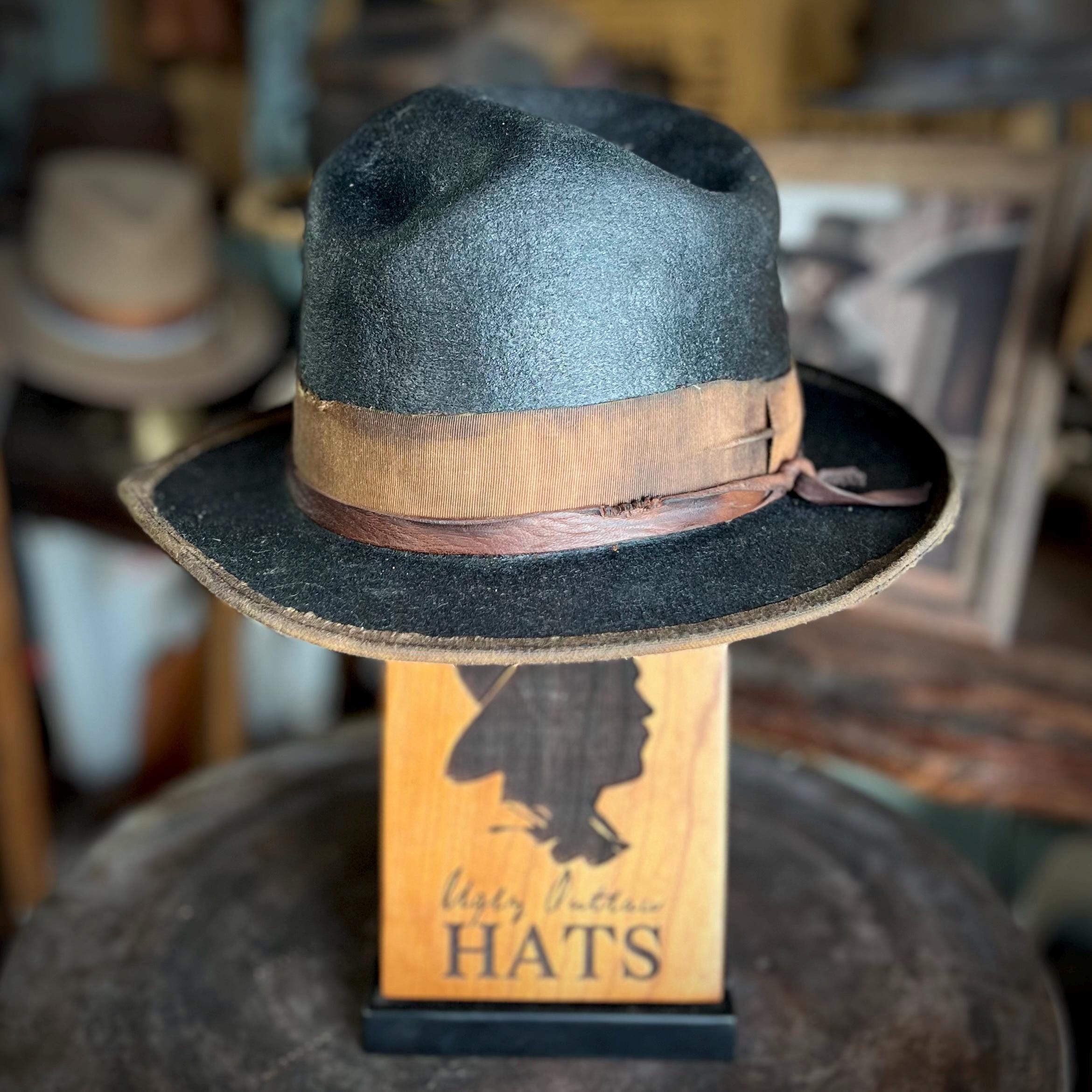The “Man Who Made’em Pay” size 7 3/8 long oval from Ugly Outlaw Hats.