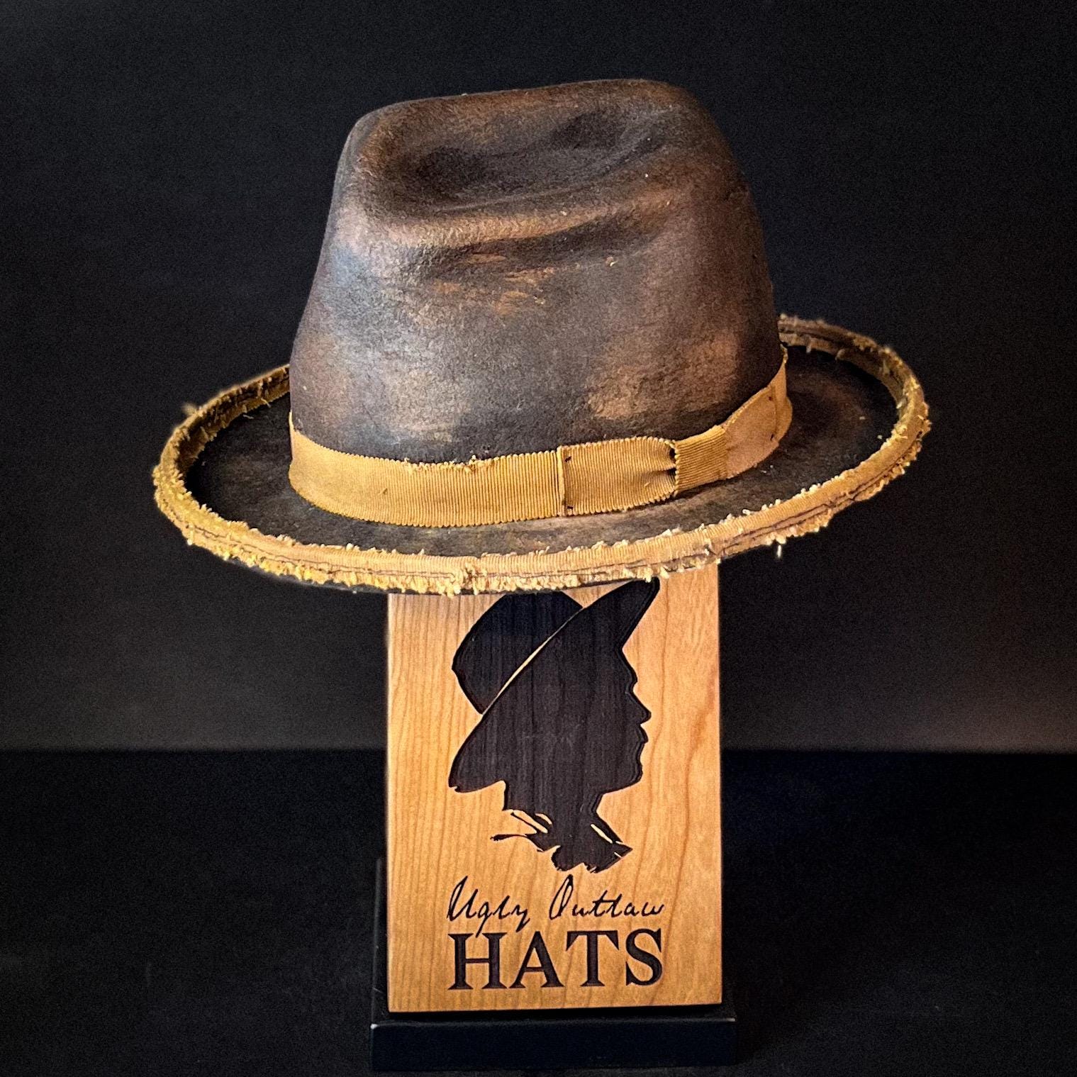 The “Rocky Mountain Bounty Hunter” size 7 1/8 (57cm) from Ugly Outlaw Hats.