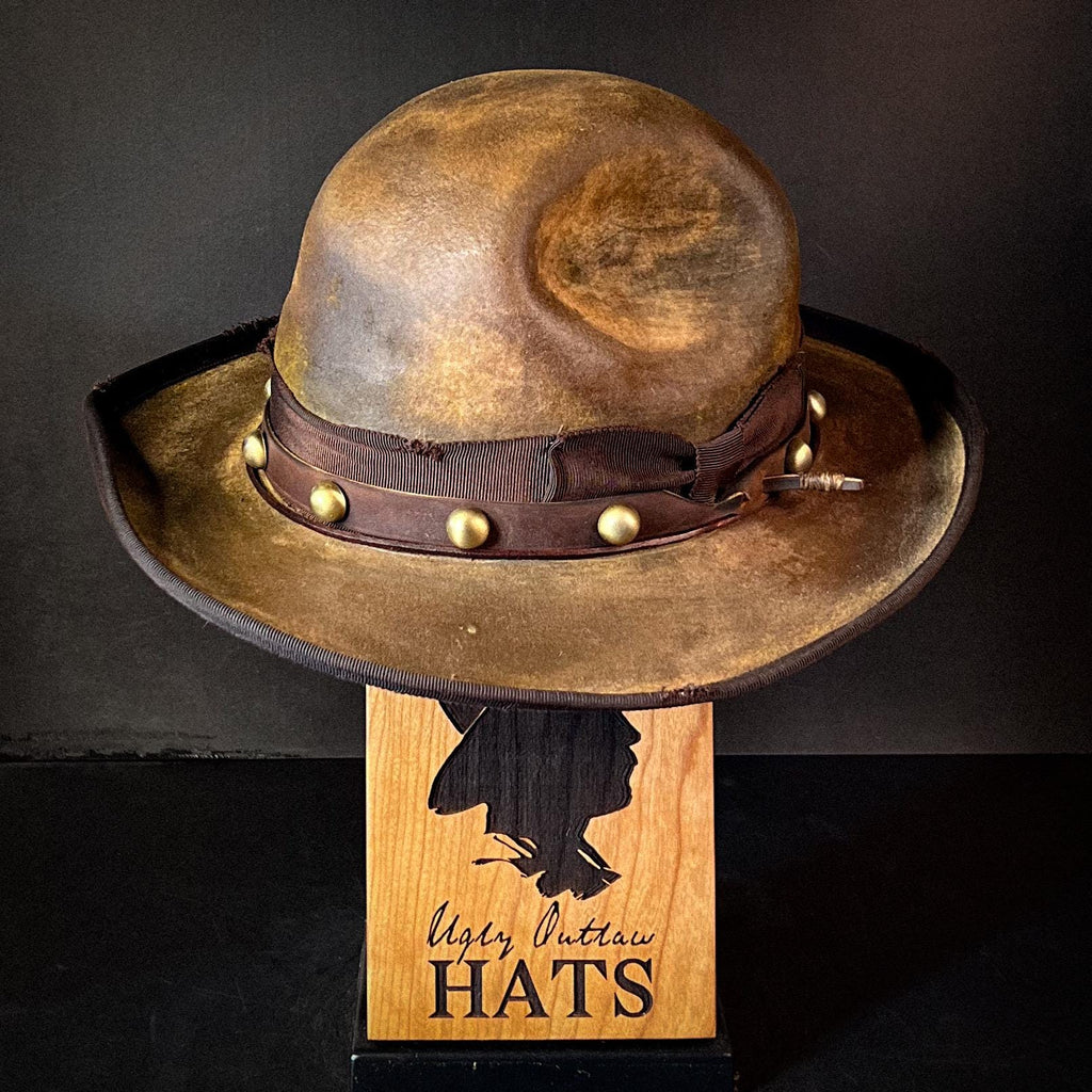 The “Man with Swagger” size 7 1/2  (60cm) long oval from Ugly Outlaw Hats.