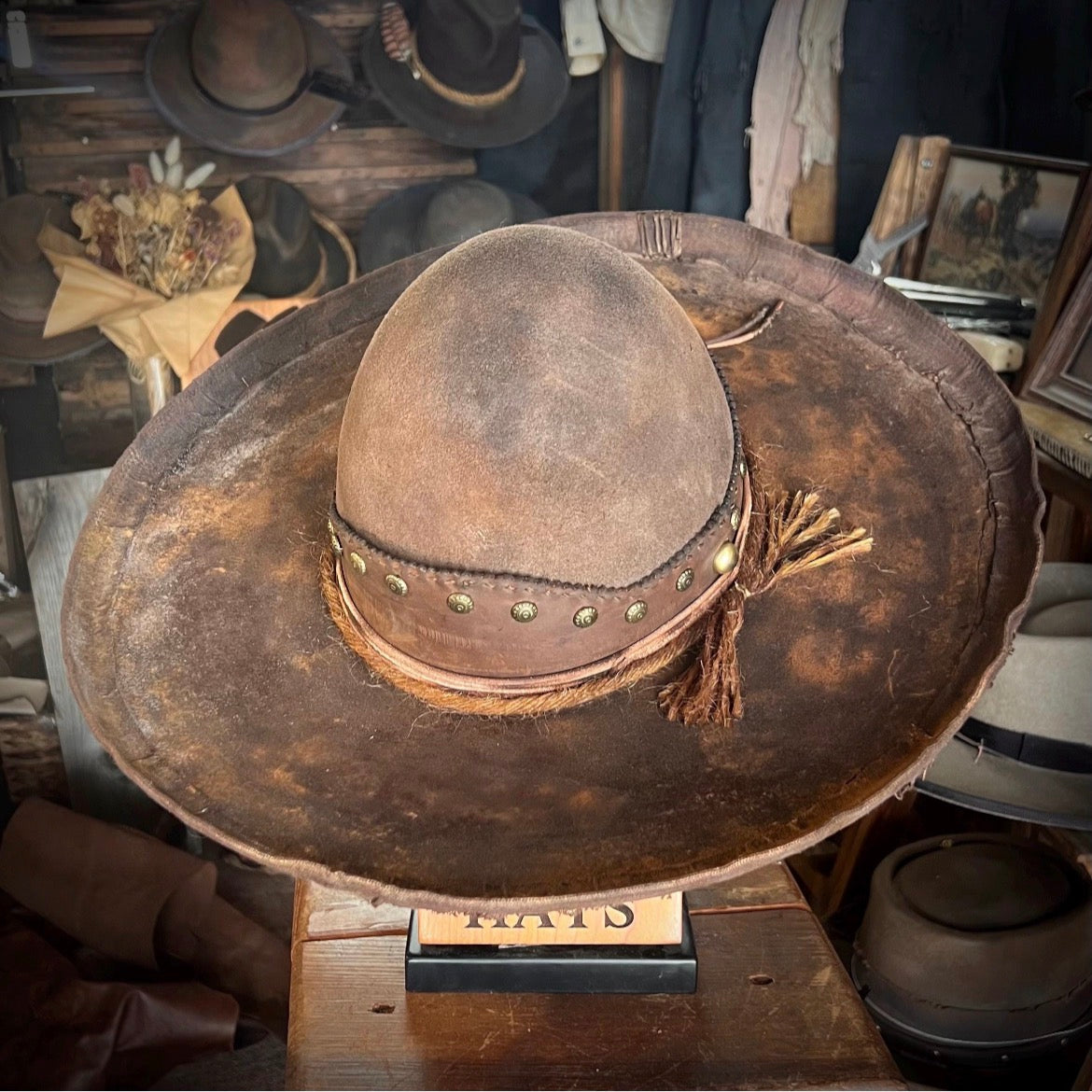 The “Charro who Brings Trouble” size 7 3/8 (59cm)