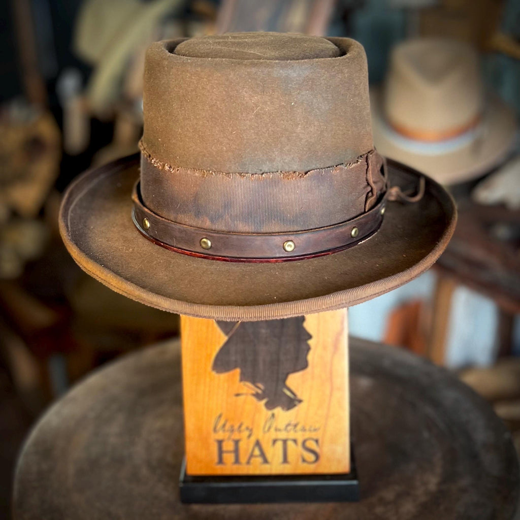 The “Hardened Criminal” size 7 3/8 from Ugly Outlaw Hats.