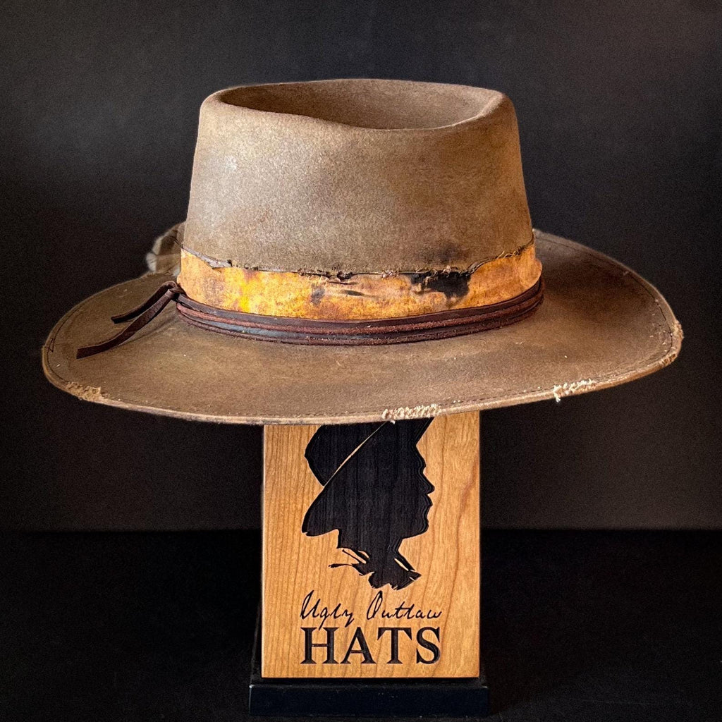 The “Smoky Mountain Traveler” size 7 3/8 from Ugly Outlaw Hats