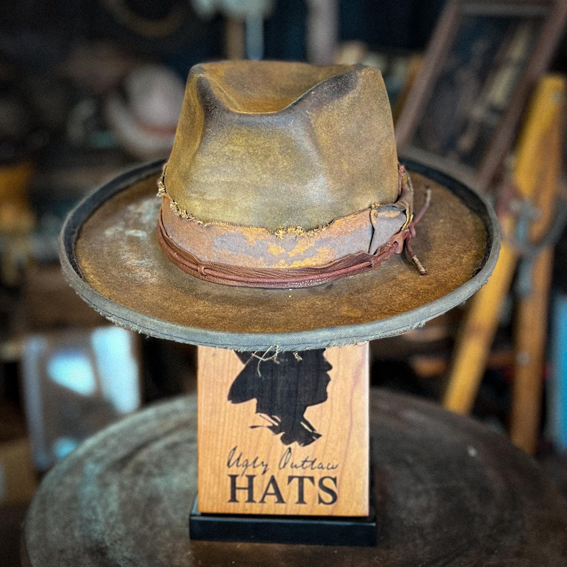 The “Desperate Measures Type” size 7 1/8 (57cm) from Ugly Outlaw Hats.