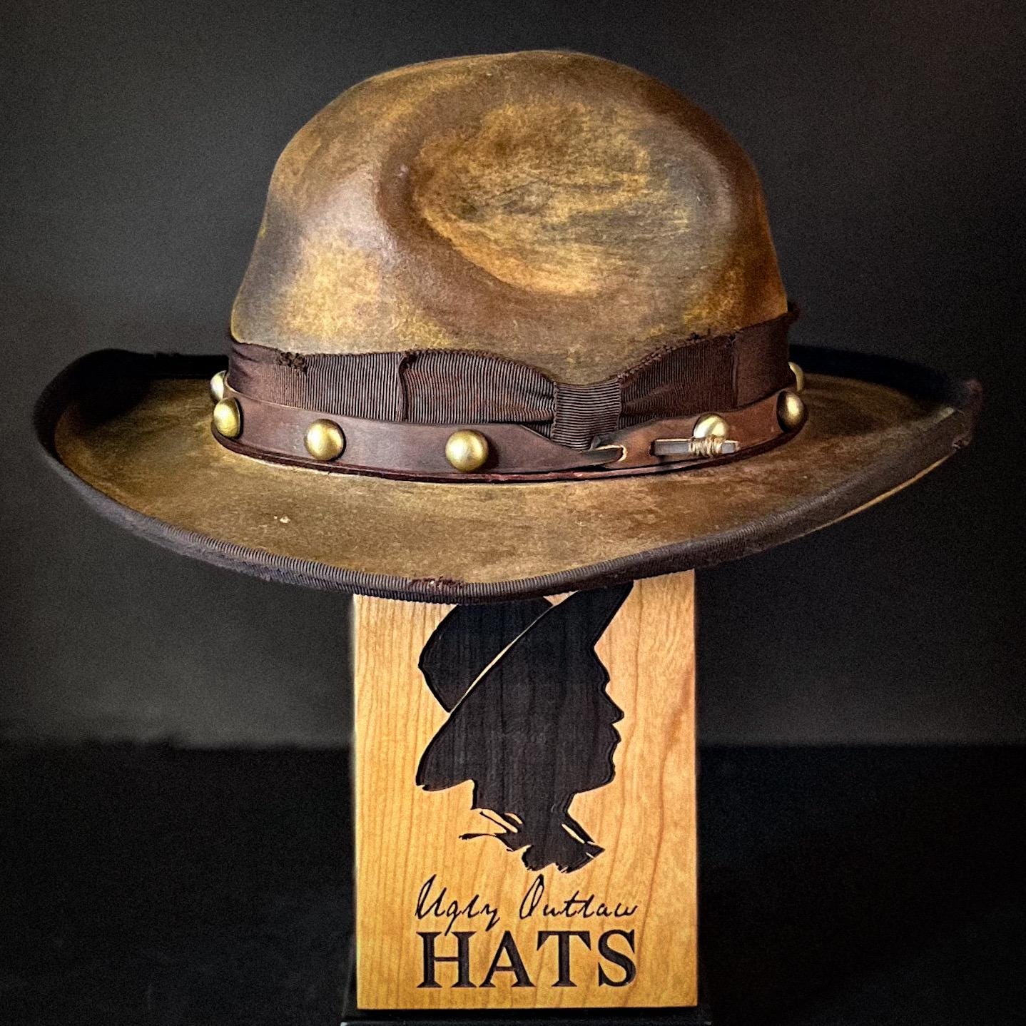 The “Man with Swagger” size 7 1/2  (60cm) long oval from Ugly Outlaw Hats.