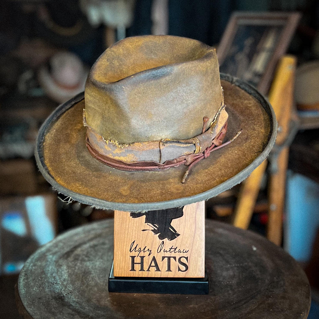 The “Desperate Measures Type” size 7 1/8 (57cm) from Ugly Outlaw Hats.