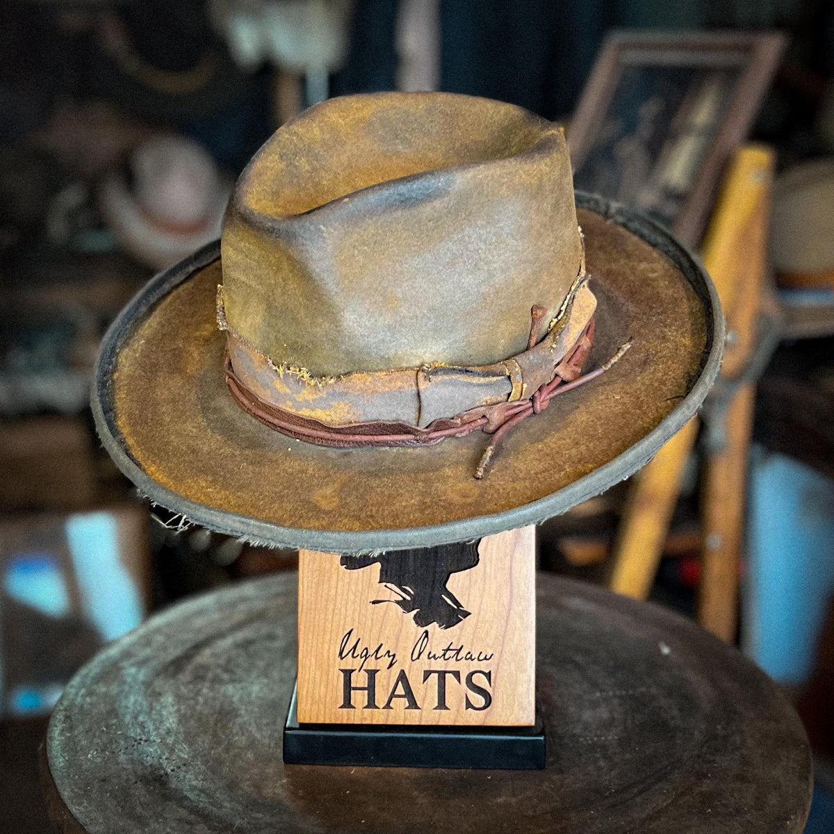 The “Desperate Measures Type” size 7 1/8 (57cm) from Ugly Outlaw Hats.