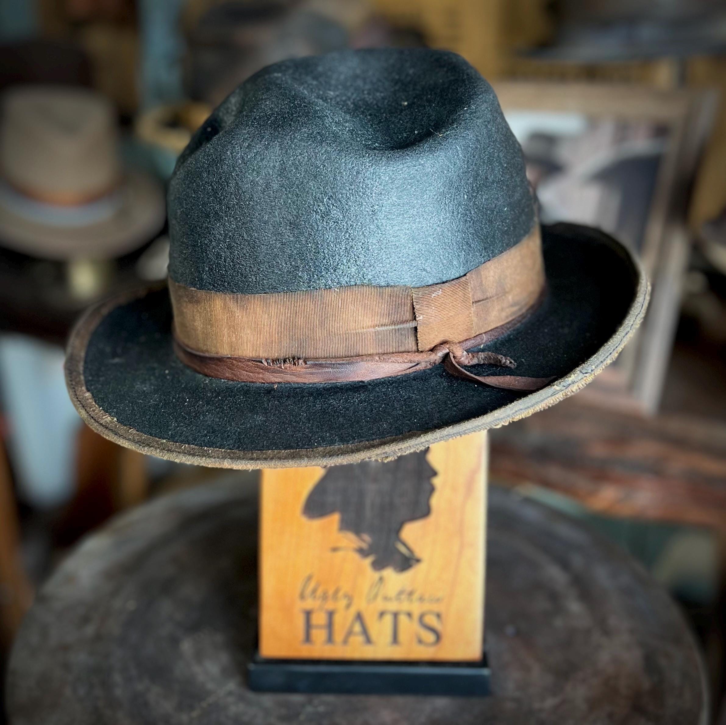 The “Man Who Made’em Pay” size 7 3/8 long oval from Ugly Outlaw Hats.
