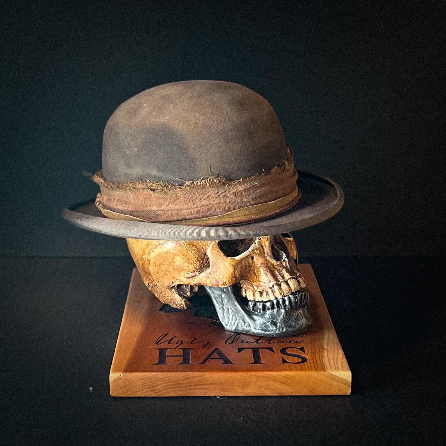 The “Man Who Chooses Violence” size 6 7/8 (55cm) from Ugly Outlaw Hats.