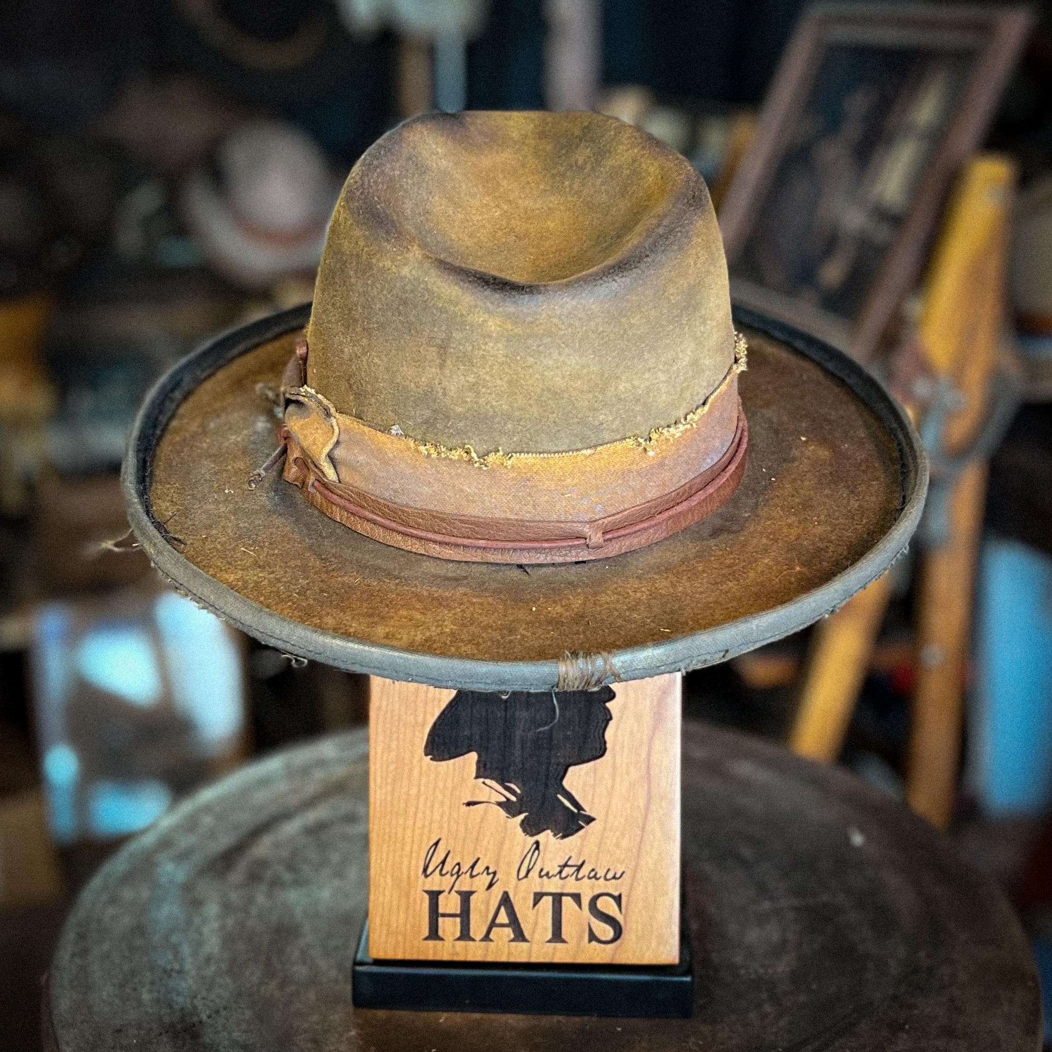 The “Desperate Measures Type” size 7 1/8 (57cm) from Ugly Outlaw Hats.
