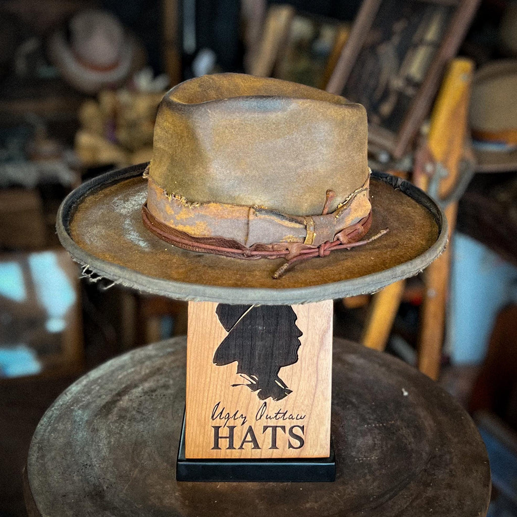 The “Desperate Measures Type” size 7 1/8 (57cm) from Ugly Outlaw Hats.