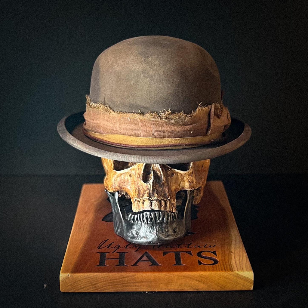 The “Man Who Chooses Violence” size 6 7/8 (55cm) from Ugly Outlaw Hats.