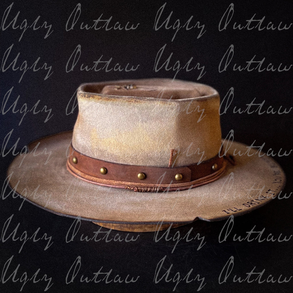 The “Drinkin’ Buddy” size 7 1/2 from Ugly Outlaw Hats