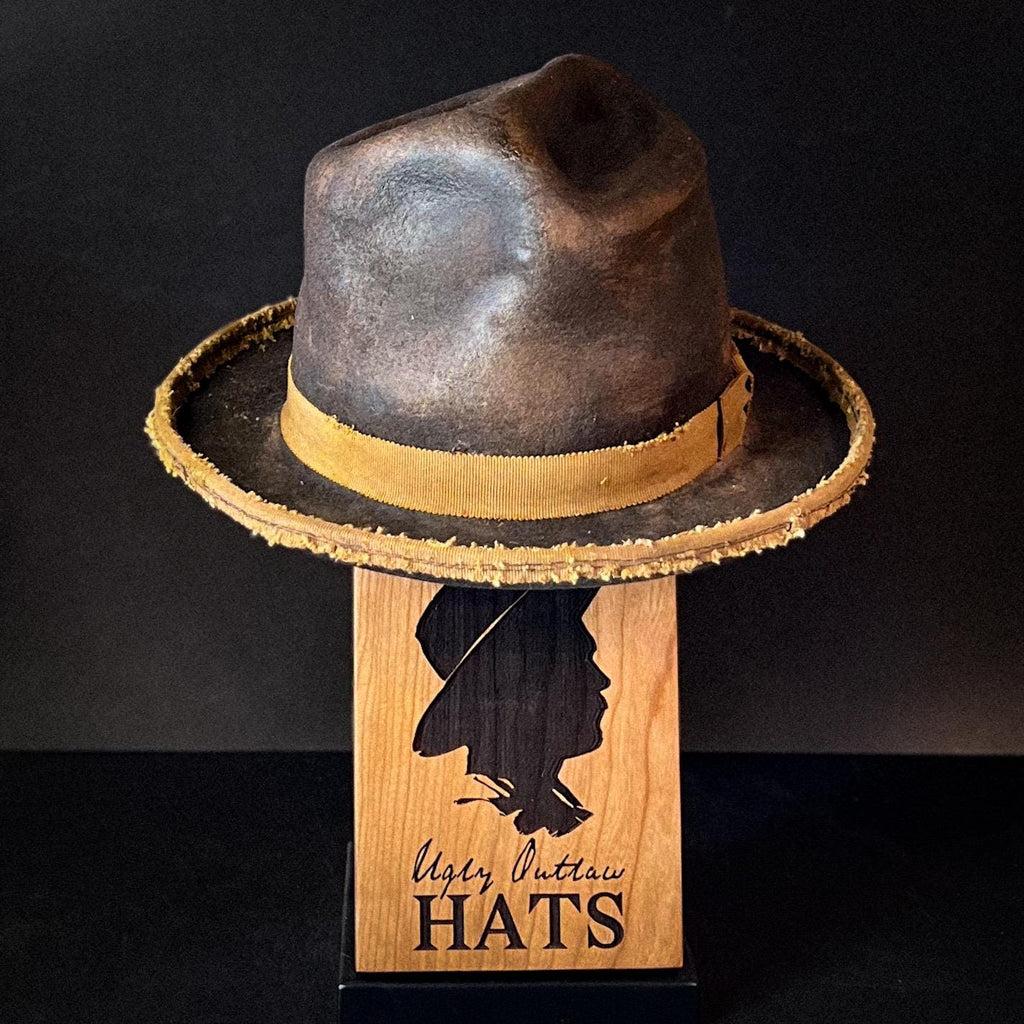 The “Rocky Mountain Bounty Hunter” size 7 1/8 (57cm) from Ugly Outlaw Hats.