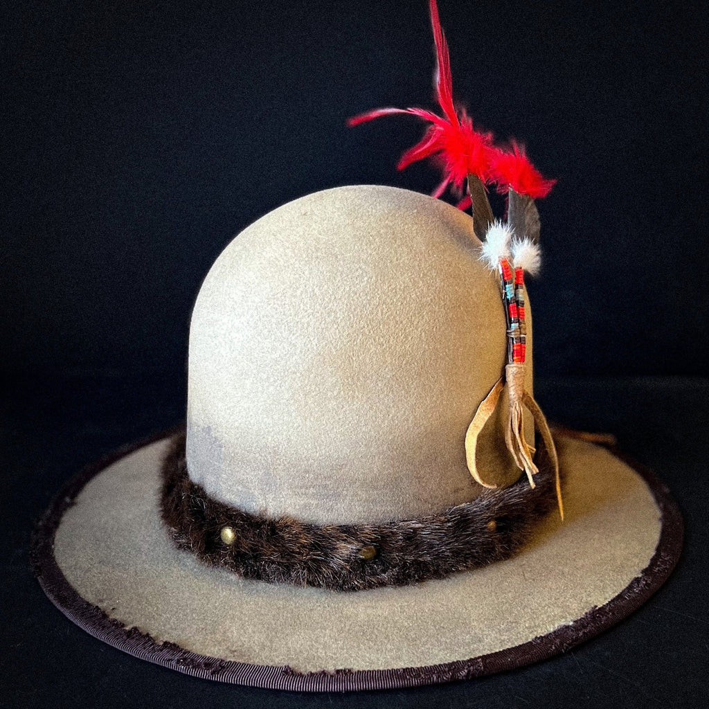Cowboy hat size 7 1/4. “Stands Without Falling” from Ugly Outlaw.