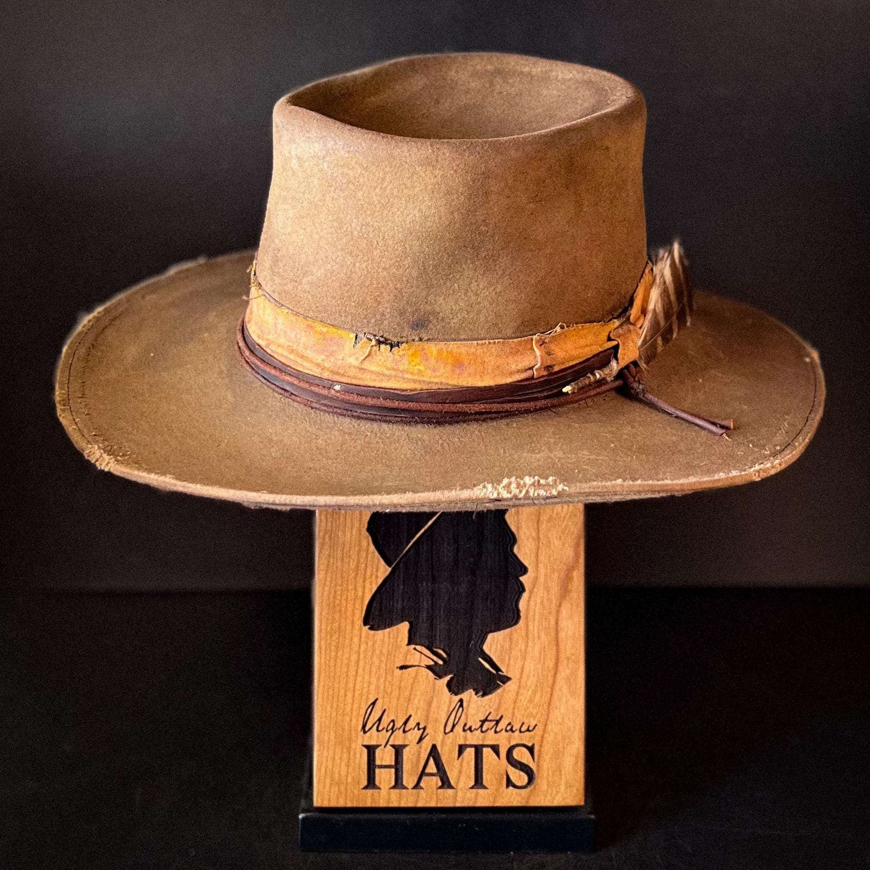 The “Smoky Mountain Traveler” size 7 3/8 from Ugly Outlaw Hats